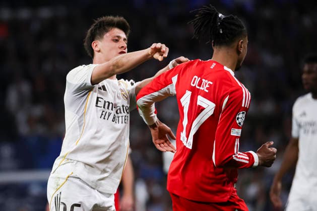 UEFA Champions League 2025 2026 quarter-final, Real Madrid FC Bayern Munich, at Estadio Bernabeu in Madrid Spain April 07, 2026, Madrid, Madrid, Spain: Arda Guler of Real Madrid during the UEFA Champions League 2025 2026 quarter-final, Real Madrid FC Bayern Munich, at Estadio Bernabeu in Madrid Spain Madrid Madrid Spain Copyright: xAlejandroxMatiasx