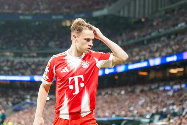 Spanien: Fussball UEFA Champions League 2025 2026, Viertelfinale - Real Madrid vs FC Bayern München - Bernabeu (Madrid): Joshua Kimmich (FC Bayern München, 6) Copyright: xJOERANxSTEINSIEKx