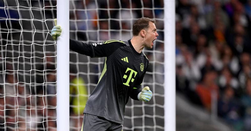 FUSSBALL CHAMPIONS LEAGUE SAISON 2025 2026 Viertelfinal Hinspiel 07.04.2026 Real Madrid - FC Bayern Muenchen Torwart Manuel Neuer (FC Bayern Muenchen)