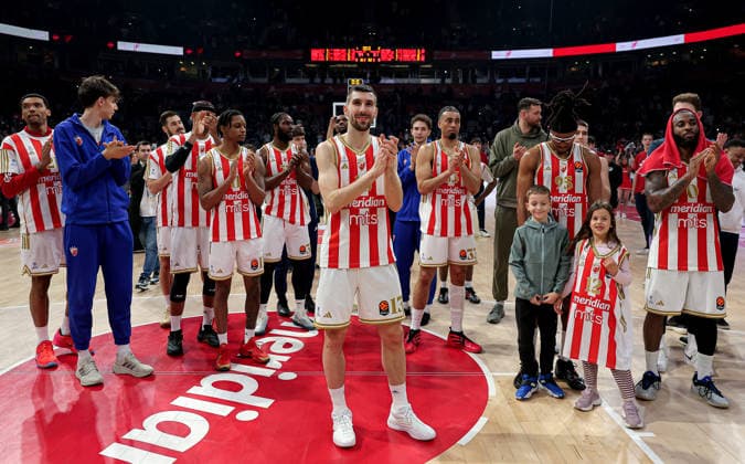 Crvena Zvezda v Paris Basketball, Euroleague, season 2025 2026, round 36 Belgrade, Serbia. 7th April, 2026. Crvena Zvezda s Ognjen Dobric during Euroleague basketball match between Crvena Zvezda (Red Star) and Paris on April 7. 2026. in Belgrade, Serbia. Belgrade Serbia Copyright: xPedjaxMilosavljevic STARSPORTx