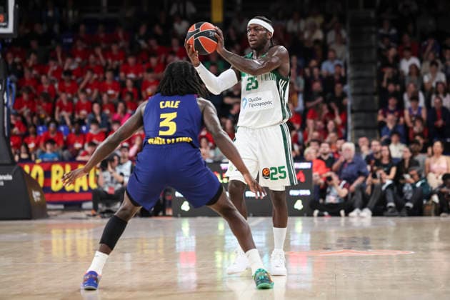 April 7, 2026, Barcelona, Barcelona, Spain: Kendrick Nunn of Panathinaikos Aktor Athens in action during the EuroLeague Regular Season Round 36 match played between FC Barcelona, Barca and Panathinaikos Aktor Athens at Palau Blaugrana on April 07, 2026 in Barcelona, Spain. Barcelona Spain - ZUMAa181 20260407_zaa_a181_306 Copyright: xJavierxBorregox