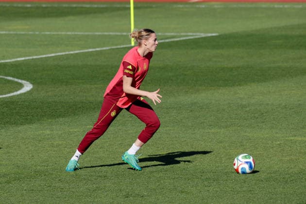 07.04.2026, xgrfx, Fussball DFB-Medientermine, Deutsche Frauennationalmannschaft - Training v.l. Laura Freigang (Deutsche Frauennationalmannschaft) (DFL DFB REGULATIONS PROHIBIT ANY USE OF PHOTOGRAPHS as IMAGE SEQUENCES and or QUASI-VIDEO) Herzogenaurach
