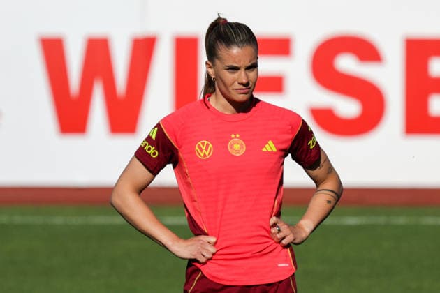07.04.2026, xgrfx, Fussball DFB-Medientermine, Deutsche Frauennationalmannschaft - Training v.l. Selina Cerci (Deutsche Frauennationalmannschaft) (DFL DFB REGULATIONS PROHIBIT ANY USE OF PHOTOGRAPHS as IMAGE SEQUENCES and or QUASI-VIDEO) Herzogenaurach