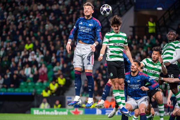 April 7, 2026, Lisbon, Lisbon, Portugal: LISBON, PORTUGAL - APRIL 07: BEN WHITE of Arsenal is seen on action during the the UEFA Champions League 2025 26 Quarter-Final First Leg match between Sporting Clube de Portugal and Arsenal FC at Estadio Jose Alvalade on April 07, 2026 in Lisbon, Portugal. Sporting CP X Arsenal - UEFA Champions League 2025 26  - ZUMAl192 20260407_zsp_l192_044 Copyright: xMiguelxLemosx