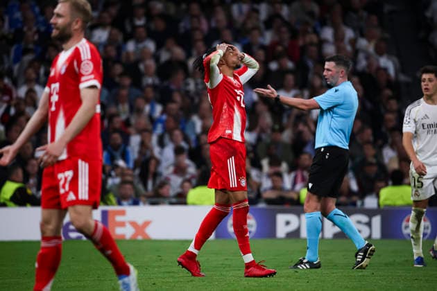UEFA Champions League 2025 2026 quarter-final, Real Madrid FC Bayern Munich, at Estadio Bernabeu in Madrid Spain April 07, 2026, Madrid, Madrid, Spain: Olise of Bayern Munich during the UEFA Champions League 2025 2026 quarter-final, Real Madrid FC Bayern Munich, at Estadio Bernabeu in Madrid Spain Madrid Madrid Spain Copyright: xAlejandroxMatiasx