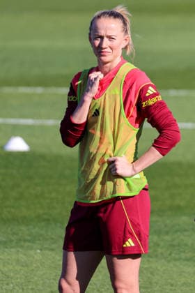 Herzogenaurach, Deutschland 07. April 2026: Medienoffenes Training der deutschen Fußballnationalmannschaft der Frauen zur Vorbereitung auf die WM-Qualifikation Im Bild: Lea Schüller Schueller (Deutschland) Copyright: HMBxMedia MadeleinexFantini