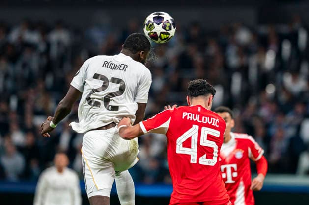 UEFA Champions league Real Madrid v Bayern Munchen - Real Madrid CF s Antonio Rudiger during Champions League Quarter-finals, first leg match. April 7, 2026. (202604071529)