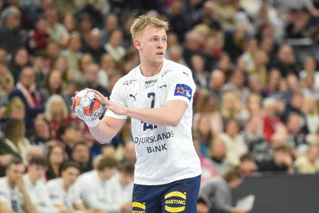 Handball I Herren I Saison 2025-2026 I EHF European League I Playoffs I Rückspiel I SG Flensburg-Handewitt - Skanderborg Aarhus Handball I 07.04.2026 Christoffer Dreyer (7, SAH) Copyright: xLobeca JanxKirschnerx