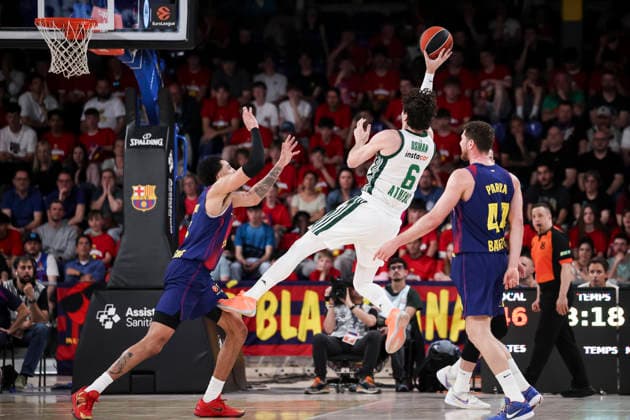 April 7, 2026, Barcelona, Barcelona, Spain: Cedi Osman of Panathinaikos Aktor Athens in action during the EuroLeague Regular Season Round 36 match played between FC Barcelona, Barca and Panathinaikos Aktor Athens at Palau Blaugrana on April 07, 2026 in Barcelona, Spain. Barcelona Spain - ZUMAa181 20260407_zaa_a181_488 Copyright: xJavierxBorregox