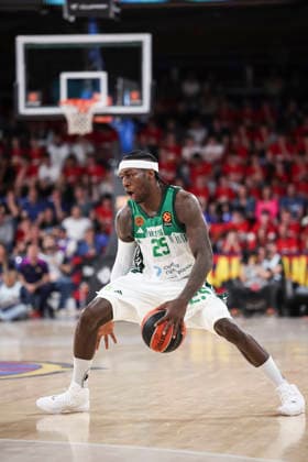 April 7, 2026, Barcelona, Barcelona, Spain: Kendrick Nunn of Panathinaikos Aktor Athens in action during the EuroLeague Regular Season Round 36 match played between FC Barcelona, Barca and Panathinaikos Aktor Athens at Palau Blaugrana on April 07, 2026 in Barcelona, Spain. Barcelona Spain - ZUMAa181 20260407_zaa_a181_364 Copyright: xJavierxBorregox