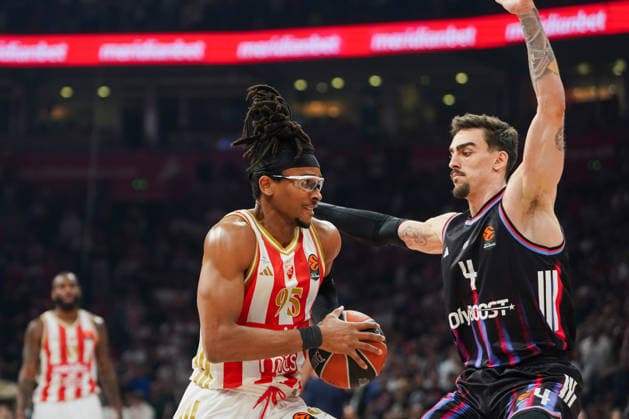 April 7, 2026, Belgrade, Central Serbia, Serbia: 202647, Belgrade, Serbia - Crvena Zvezda Meridianbet and Paris Basketball play a EuroLeague basketball game at the Belgrade Arena. CHIMA MONEKE in action. Belgrade Serbia - ZUMAd223 20260407_zip_d223_007 Copyright: xMarkoxDimicx