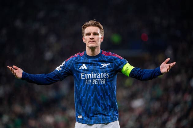 April 7, 2026, Lisbon, Lisbon, Portugal: LISBON, PORTUGAL - APRIL 07: MARTIN ODEGAARD of Arsenal is seen on action during the the UEFA Champions League 2025 26 Quarter-Final First Leg match between Sporting Clube de Portugal and Arsenal FC at Estadio Jose Alvalade on April 07, 2026 in Lisbon, Portugal. Lisbon Portugal - ZUMAl192 20260407_zsp_l192_043 Copyright: xMiguelxLemosx