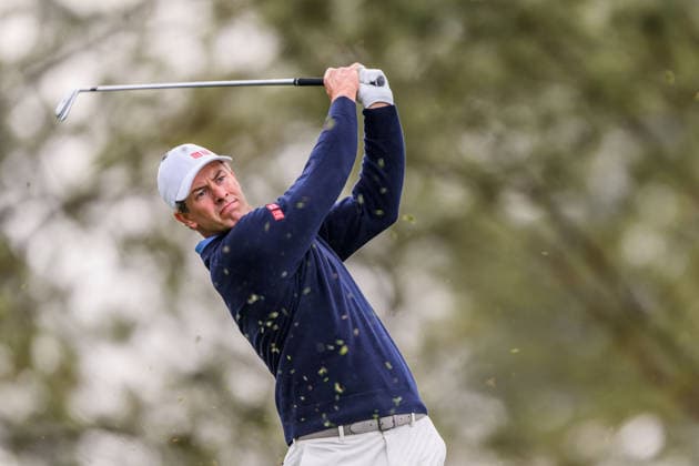 260407 Adam Scott of Australia during a practice round prior to the 2026 Masters Golf Tournament on April 7, 2026 in Augusta. Photo: Petter Arvidson BILDBYRAN kod PA PA1191 golf masters bbeng the masters augusta Copyright: PETTERxARVIDSON BB260407PA214