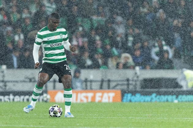 April 7, 2026, Lisbon, Lisbon, Portugal: Sporting defender from Ivory Coast OUSMANE DIOMANDE (26) in action during the game for the 1st Leg of the Quarter-Finals for the UEFA Champions League between Sporting and Arsenal at Estadio Jose de Alvalade Lisbon Portugal - ZUMAs359 20260407_zsp_s359_083 Copyright: xAlexandrexdexSousax