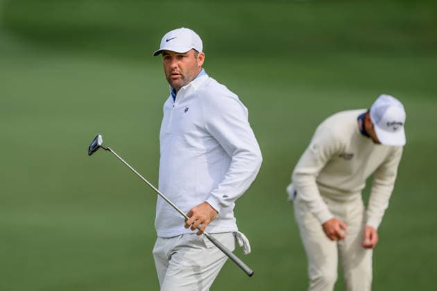 260407 Scottie Scheffler of the United States during a practice round prior to the 2026 Masters Golf Tournament on April 7, 2026 in Augusta. Photo: Petter Arvidson BILDBYRAN kod PA PA1191 golf masters bbeng the masters augusta Copyright: PETTERxARVIDSON BB260407PA229