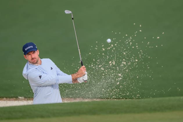 260407 Nick Taylor of Canada during a practice round prior to the 2026 Masters Golf Tournament on April 7, 2026 in Augusta. Photo: Petter Arvidson BILDBYRAN kod PA PA1191 golf masters bbeng the masters augusta Copyright: PETTERxARVIDSON BB260407PA243