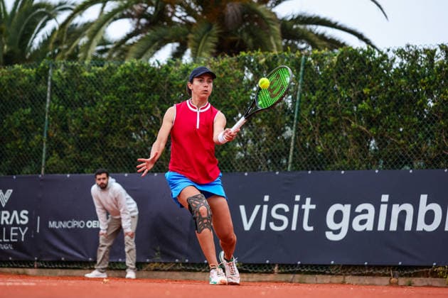 Billie Jean King Cup - Day 1 Gabriela Lee of Romania competes in the Billie Jean King Cup play-offs women s singles match against Beatrise Zeltina of Latvia on day one of the Billie Jean King Cup play-offs at Clube de Tenis do Jamor in Lisbon, Portugal, on April 7, 2026. Lisbon Lisboa Portugal  Copyright: xMiguelxReisx originalFilename:reis-notitle260407_npx8i.jpg