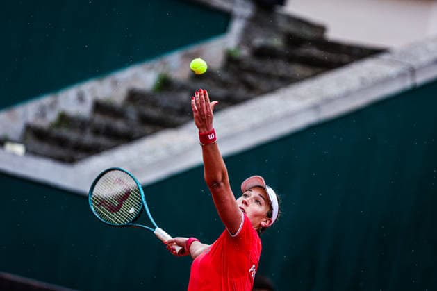 Billie Jean King Cup - Day 1 Matilde Jorge of Portugal competes in the Billie Jean King Cup play-offs women s singles match against Noma Noha Akugue of Germany on day one of the Billie Jean King Cup play-offs at Clube de Tenis do Jamor in Lisbon, Portugal, on April 7, 2026. Lisbon Lisboa Portugal  Copyright: xMiguelxReisx originalFilename:reis-notitle260407_nptjQ.jpg