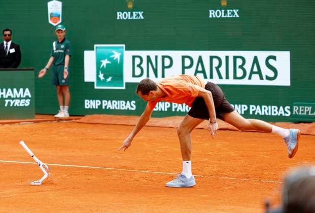 Monte-Carlo Rolex Master Tennis PHOTOPQR NICE MATIN Dylan Meiffret ; Roquebrune Cap-Martin ; 08 04 2026 ; 119e edition du Rolex Monte-Carlo Masters de Tennis. Matchs du 5e jour. ICI : Daniil Medvedev Rolex Monte-Carlo Masters at Monte-Carlo Country Club on April 7, 2026 in Monte-Carlo. *** Local Caption *** Roquebrune Cap-Martin France  Copyright: xPHOTOPQR NICExMATIN MAXPPPxDylanxMeiffretx 20260408NIM8691 20260408NIM8691