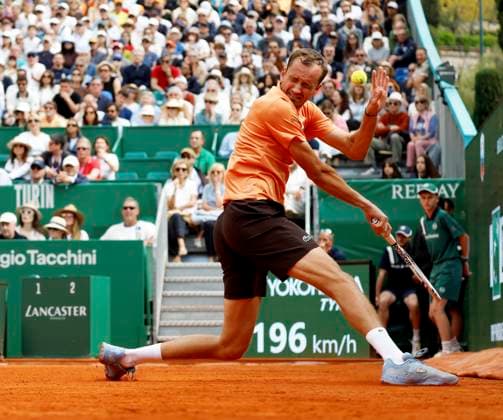 Monte-Carlo Rolex Master Tennis PHOTOPQR NICE MATIN Dylan Meiffret ; Roquebrune Cap-Martin ; 08 04 2026 ; 119e edition du Rolex Monte-Carlo Masters de Tennis. Matchs du 5e jour. ICI : Daniil Medvedev Rolex Monte-Carlo Masters at Monte-Carlo Country Club on April 7, 2026 in Monte-Carlo.