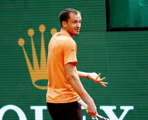Monte-Carlo Rolex Master Tennis PHOTOPQR NICE MATIN Dylan Meiffret ; Roquebrune Cap-Martin ; 08 04 2026 ; 119e edition du Rolex Monte-Carlo Masters de Tennis. Matchs du 5e jour. ICI : Daniil Medvedev Rolex Monte-Carlo Masters at Monte-Carlo Country Club on April 7, 2026 in Monte-Carlo.