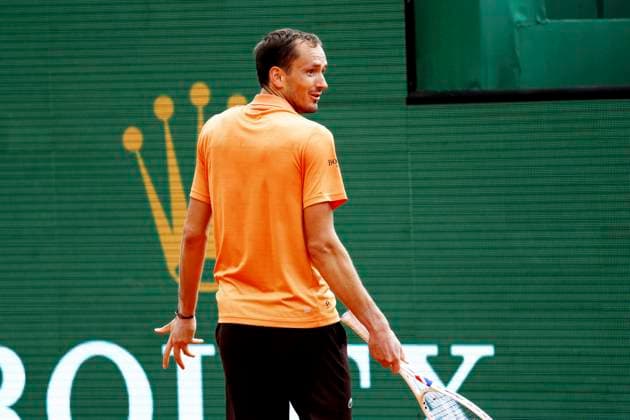 Monte-Carlo Rolex Master Tennis PHOTOPQR NICE MATIN Dylan Meiffret ; Roquebrune Cap-Martin ; 08 04 2026 ; 119e edition du Rolex Monte-Carlo Masters de Tennis. Matchs du 5e jour. ICI : Daniil Medvedev Rolex Monte-Carlo Masters at Monte-Carlo Country Club on April 7, 2026 in Monte-Carlo.