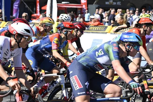 Italian Elisa Balsamo of Lidl-Trek pictured in action during the women s race of the Scheldeprijs one day cycling event, 130,3km from and to Schoten on Wednesday 08 April 2026. TOM GOYVAERTS TomxGoyvaerts  x170170619x