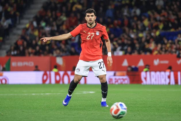 Spain - FIFA Friendly - Spain vs Egypte - 31 03 2026 SPAIN, BARCELONA, MARCH 31. Mahmoud Saber of Egypte during the FIFA friendly football match between Spain and Egypte on March 31, 2026 at RCDE Stadium in Barcelona, Spain. Photo by Manuel Blondeau AOP.Press Barcelona RCDE Stadium Catalonia Spain Copyright: x ManuelxBlondeau AOP.Pressx AOP20260331-0168