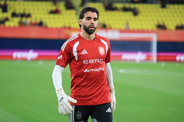 Spain - FIFA Friendly - Spain vs Serbia - 27 03 2026 SPAIN, VILLARREAL, MARCH 27. David Raya of Spain during the FIFA friendly football match between Spain and Serbia on March 27, 2026 at Estadio de la Ceramica in Villarreal, Spain. Photo by Manuel Blondeau AOP.Press Villarreal Estadio de la Ceramica Spain Copyright: x ManuelxBlondeau AOP.Pressx AOP20260327-0028