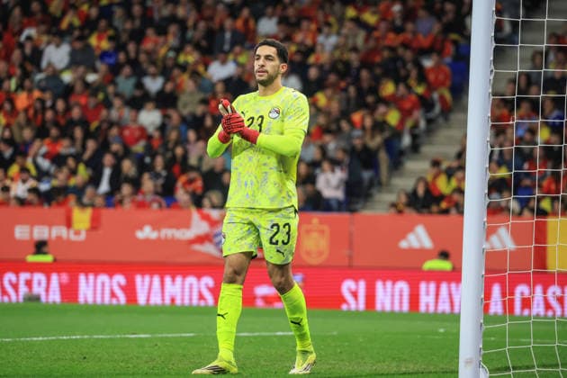 Spain - FIFA Friendly - Spain vs Egypte - 31 03 2026 SPAIN, BARCELONA, MARCH 31. Mostafa Shobeir of Egypte during the FIFA friendly football match between Spain and Egypte on March 31, 2026 at RCDE Stadium in Barcelona, Spain. Photo by Manuel Blondeau AOP.Press Barcelona RCDE Stadium Catalonia Spain Copyright: x ManuelxBlondeau AOP.Pressx AOP20260331-0105