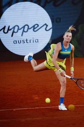 TENNIS - WTA, Tennis Damen Upper Austria Ladies Linz LINZ,AUSTRIA,08.APR.26 - TENNIS - WTA Tour, Upper Austria Ladies Linz. Image shows Dayana Yastremska (UKR).  GEPAxpictures xAlexanderxSolc