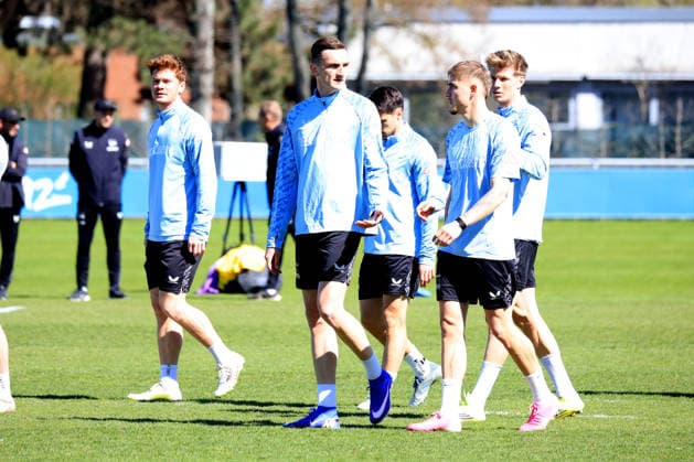 DEU, DFL, 2. FBL Hertha BSC, Training, 08.04.2026, Sportforum, Berlin, DEU, DFL, 2. FBL Hertha BSC, Training, im Bild Hertha-Spielerkreis DFL - regulations prohibit any use of Photographs as image sequences and or quasi-video