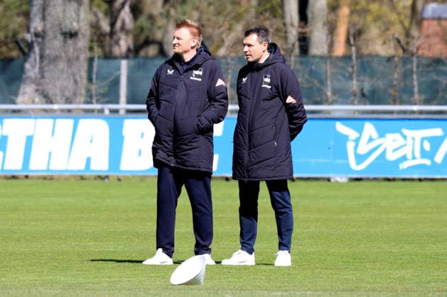DEU, DFL, 2. FBL Hertha BSC, Training, 08.04.2026, Sportforum, Berlin, DEU, DFL, 2. FBL Hertha BSC, Training, im Bild Benjamin Weber (Sportdirektor, Hertha BSC Berlin) DFL - regulations prohibit any use of Photographs as image sequences and or quasi-video nordphotoxGmbHx xEngler nph00076