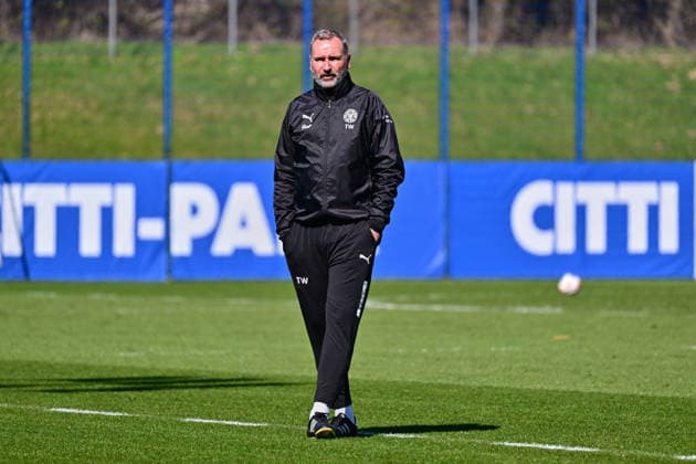 08.04.2026, Fußball, Herren, 2.BL, Saison 2025 2026, Training Holstein Kiel Trainer Tim Walter (Kiel) Kiel, Projensdorf Projensdorf, Trainigsplatz Schleswig-Holstein Deutschland