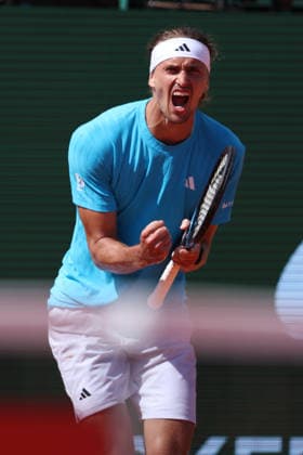 Rolex Monte-Carlo Masters - Day Four Alexander Zverev of Germany reacts during his Round of 32 match against Cristian Garin of Chile day Four of the Rolex Monte-Carlo Masters at Monte-Carlo Country Club on April 8, 2025 in Monte-Carlo, Monaco. Monaco Monte-Carlo Country Club Monte_Carlo Monaco Copyright: xAllstarxPicturexLibraryxLtdx