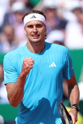 Rolex Monte-Carlo Masters - Day Four Alexander Zverev of Germany reacts during his Round of 32 match against Cristian Garin of Chile day Four of the Rolex Monte-Carlo Masters at Monte-Carlo Country Club on April 8, 2025 in Monte-Carlo, Monaco. Monaco Monte-Carlo Country Club Monte_Carlo Monaco Copyright: xAllstarxPicturexLibraryxLtdx