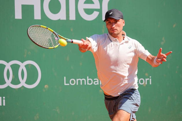 Raphael COLLIGNON (BEL) during ATP, Tennis Herren Challenger Monza, International Tennis match in Monza, Italy, April 08 2026  Copyright: xRobertaxCorradin IPAxSportx xipa-agency.netx xx IPA_73828278 IPA_Agency_IPA73828278