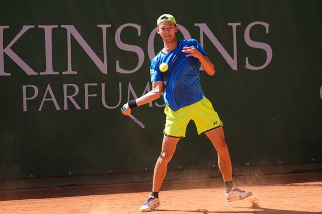 Rei SAKAMOTO (JPN) during ATP, Tennis Herren Challenger Monza, International Tennis match in Monza, Italy, April 08 2026  Copyright: xRobertaxCorradin IPAxSportx xipa-agency.netx xx IPA_73828285 IPA_Agency_IPA73828285
