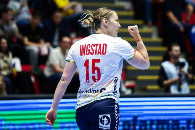 Handball, EHF EURO Cup Romania Norway Bucharest, Romania 20260408 Norway s Malin Larsen Aune before the handball match in the EHF Euro Cup between Romania and Norway at the Polyvalent Hall in Bucharest Photo Nikola Krstic NTB BucureÈ™ti Romania EDITORIAL USE ONLY RESTRICTED USE FOR BETTING COMPANIES  Copyright: xNikolaxKrsticx xNTBx