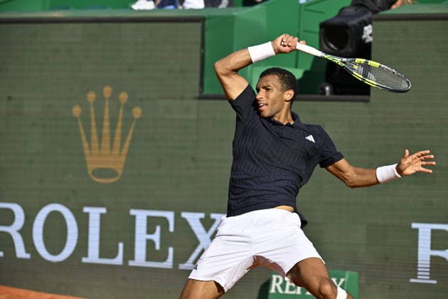 Tennis - Monte Carlo Rolex Masters 2026 - ATP, Tennis Herren - 08 04 2026 - Tennis - Monte Carlo Rolex Masters 2026 - ATP - 08 04 2026 - Felix Auger ALiassime - Canada Monaco  Copyright: xChryslenexCaillaudx xPsnewzx