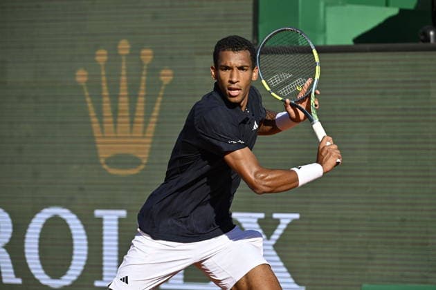 Tennis - Monte Carlo Rolex Masters 2026 - ATP, Tennis Herren - 08 04 2026 - Tennis - Monte Carlo Rolex Masters 2026 - ATP - 08 04 2026 - Felix Auger ALiassime - Canada Monaco  Copyright: xChryslenexCaillaudx xPsnewzx