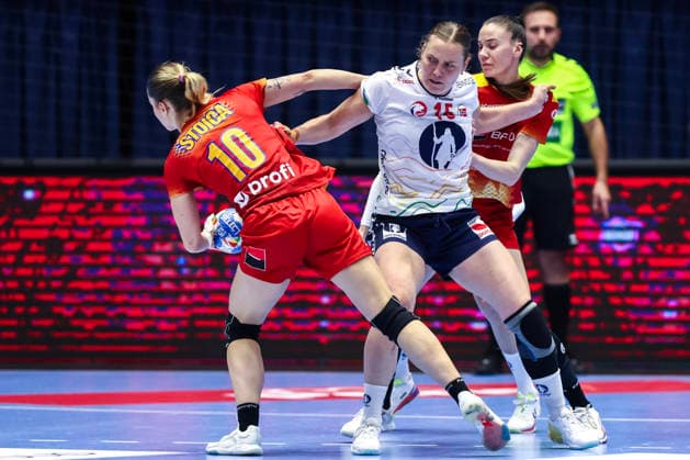 Handball, EHF EURO Cup Romania Norway Bucharest, Romania 20260408 Norway s Malin Larsen Aune before the handball match in the EHF Euro Cup between Romania and Norway at the Polyvalent Hall in Bucharest Photo Nikola Krstic NTB BucureÈ™ti Romania EDITORIAL USE ONLY RESTRICTED USE FOR BETTING COMPANIES  Copyright: xNikolaxKrsticx xNTBx