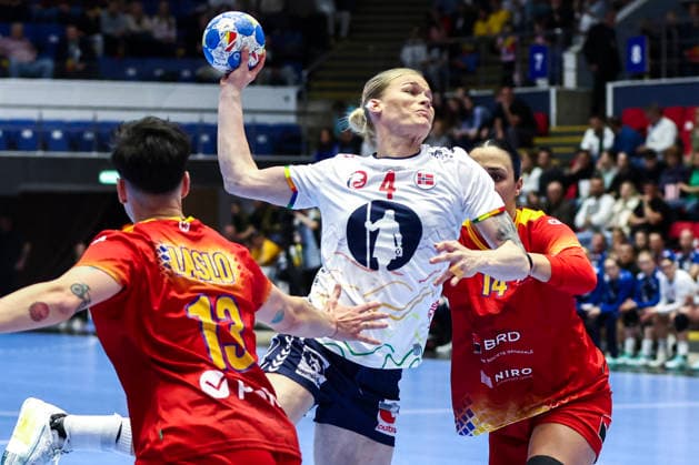 Handball, EHF EURO Cup Romania Norway Bucharest, Romania 20260408 Norway s Malin Larsen Aune before the handball match in the EHF Euro Cup between Romania and Norway at the Polyvalent Hall in Bucharest Photo Nikola Krstic NTB BucureÈ™ti Romania EDITORIAL USE ONLY RESTRICTED USE FOR BETTING COMPANIES  Copyright: xNikolaxKrsticx xNTBx