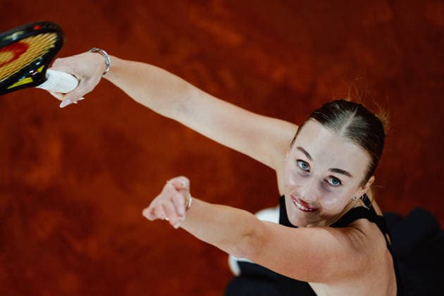 TENNIS - WTA, Tennis Damen Upper Austria Ladies Linz LINZ,AUSTRIA,08.APR.26 - TENNIS - WTA Tour, Upper Austria Ladies Linz. Image shows Anastasia Potapova (AUT).  GEPAxpictures xAlexanderxSolc