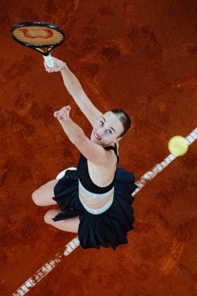 TENNIS - WTA, Tennis Damen Upper Austria Ladies Linz LINZ,AUSTRIA,08.APR.26 - TENNIS - WTA Tour, Upper Austria Ladies Linz. Image shows Anastasia Potapova (AUT).  GEPAxpictures xAlexanderxSolc