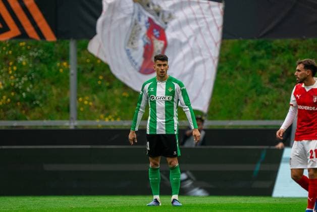 Braga v Real Betis. Europa League Real Betis player during the Europa Leage match, between Braga and Real Betis played at Braga Municipal Stadium on April 8, 2026 in Braga, Portugal Braga Portugal Copyright: xAdrianxFernandezx xAgenciaxLOFx