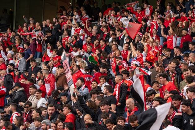 Braga v Real Betis. Europa League Fans of Braga during the Europa Leage match, between Braga and Real Betis played at Braga Municipal Stadium on April 8, 2026 in Braga, Portugal Braga Portugal Copyright: xAdrianxFernandezx xAgenciaxLOFx