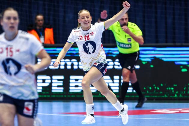 Handball, EHF EURO Cup Romania Norway Bucharest, Romania 20260408 Norway s Malin Larsen Aune before the handball match in the EHF Euro Cup between Romania and Norway at the Polyvalent Hall in Bucharest Photo Nikola Krstic NTB BucureÈ™ti Romania EDITORIAL USE ONLY RESTRICTED USE FOR BETTING COMPANIES  Copyright: xNikolaxKrsticx xNTBx