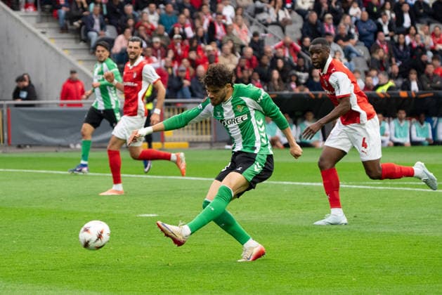 Braga v Real Betis. Europa League Players during the Europa Leage match, between Braga and Real Betis played at Braga Municipal Stadium on April 8, 2026 in Braga, Portugal Braga Portugal Copyright: xAdrianxFernandezx xAgenciaxLOFx