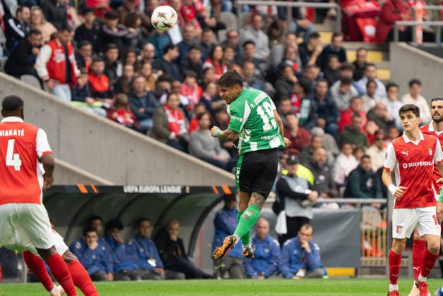 Braga v Real Betis. Europa League Real Betis player during the Europa Leage match, between Braga and Real Betis played at Braga Municipal Stadium on April 8, 2026 in Braga, Portugal Braga Portugal Copyright: xAdrianxFernandezx xAgenciaxLOFx